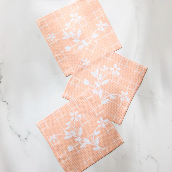 Geometry House® Kitchen Dishcloth Set - Quiet Flower