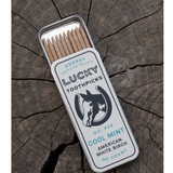 Cool Mint Toothpicks American Made White Birch