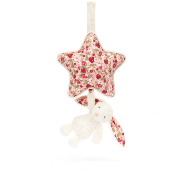 Jellycat® Blossom Cream Bunny 'Berry' Musical Pull