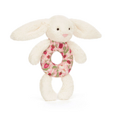 Jellycat® Blossom Cream Bunny 'Berry' Ring Rattle