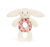 Jellycat® Blossom Cream Bunny 'Berry' Ring Rattle