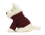 Jellycat® Munro Scottie Dog Winter Jumper Outfit
