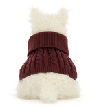 Jellycat® Munro Scottie Dog Winter Jumper Outfit