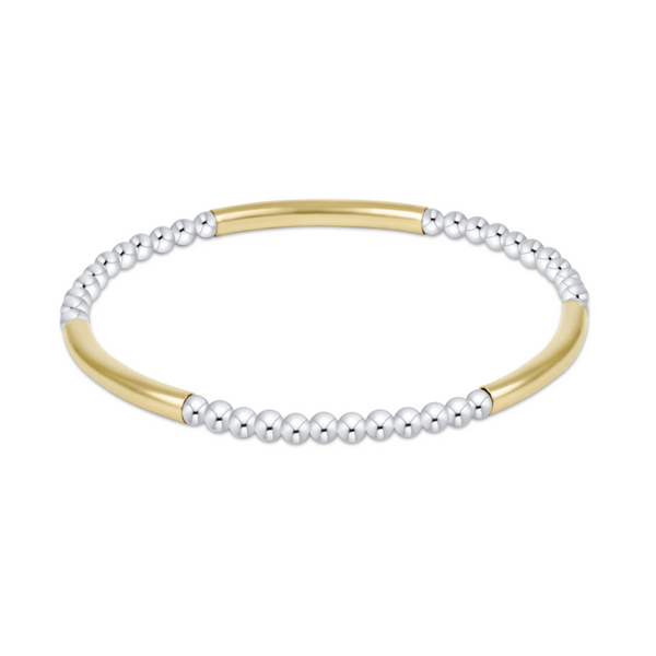 enewton® Bliss Bar Pattern 2.5mm Mixed Metal Bracelet