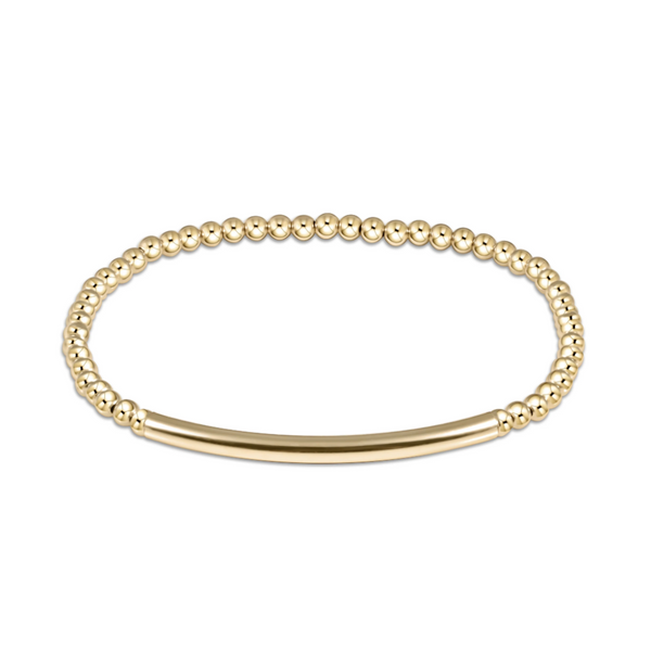 enewton® Bliss Bar Smooth Gold 3mm Bracelet
