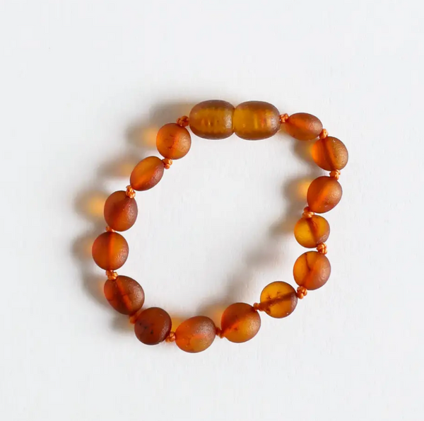 Canyon Leaf™ Baltic Amber Teething Bracelet | Anklet