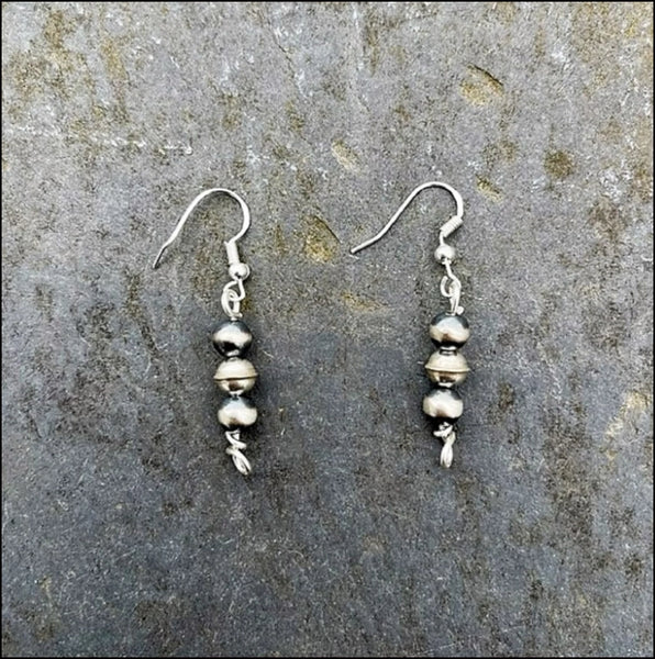 Ella E Designs® Sterling Silver Navajo Pearl Earrings