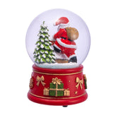 Kurt Adler® Wind-Up Musical Santa With Chimney & Tree Water Globe