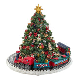 Kurt Adler® Christmas Tree with Revolving Train Music Box
