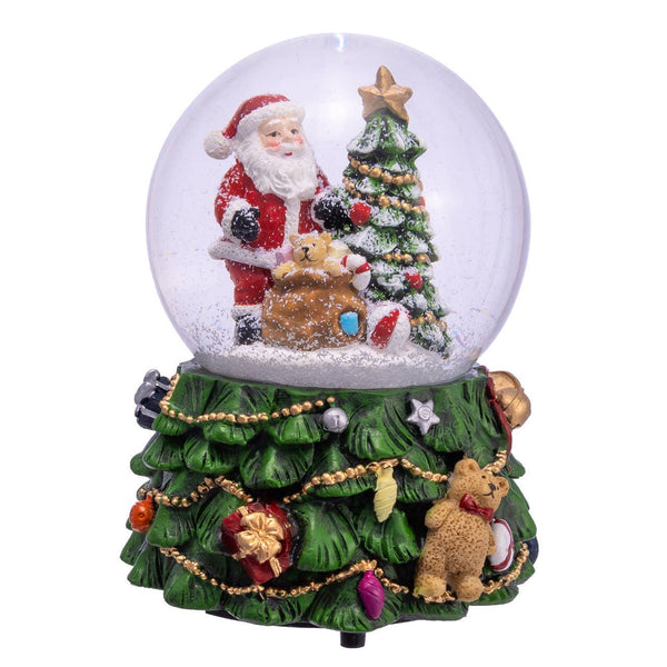 Kurt Adler® Musical Santa With Tree Water Globe