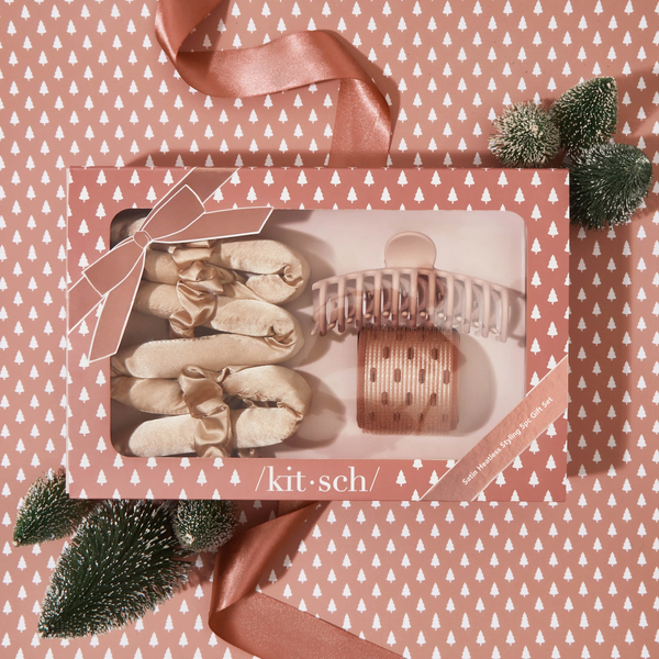 Kitsch® Valentine's Satin Heatless 5 Piece Styling Gift Set