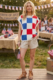 Sewn & Seen® American Checker Sweater Vest