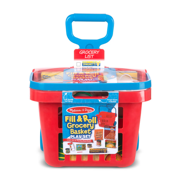 Melissa and Doug® Fill & Roll Grocery Basket Play Set