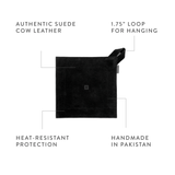Barebones® Suede Leather Hot Pad - Black