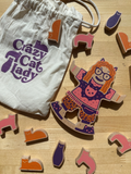 Fred & Friends® Crazy Cat Lady - Wood Stacking Game