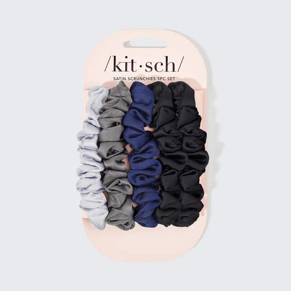 Kitsch® Satin Petite Scrunchies - 5 piece Set