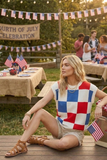 Sewn & Seen® American Checker Sweater Vest