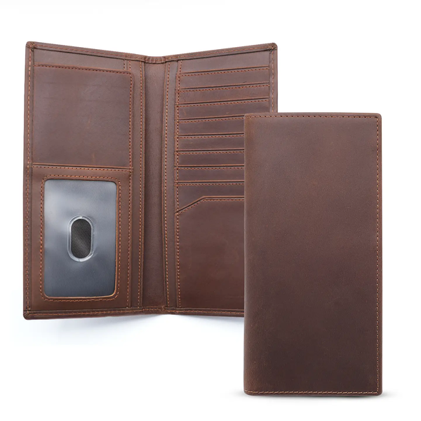 American Leather Goods® Genuine Leather Long BiFold Wallet