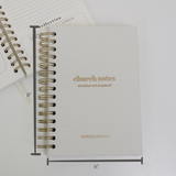 Steadfast and Sustained® Church Notes Journal- Cream