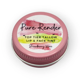 Pure Render Tallow® Wagyu Tallow Lip & Face Tint - Strawberry Wine