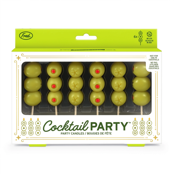 Fred & Friends® Cocktail Party Olive Candles - Set of 6