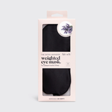 Kitsch® Satin Lavender Weighted Eye Mask in Black