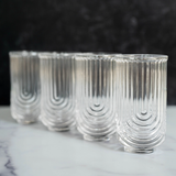 Greenline Goods® ARt Deco Cocktail Glasses - Highball - Set of 4