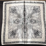 Buckle Boss® Wild Rag - White & Black Paisley