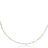 enewton® Gold Bead Choker Hope Unwritten Necklace Call Me on My Shellphone - 15"