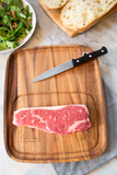 Ironwood Designs™ Steak BBQ Plate, Acacia Wood with Cow Design