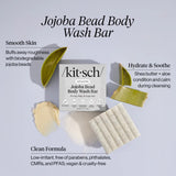 Kitsch® Jojoba Bead Exfoliating Body Wash Bar