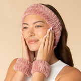 Kitsch® Spa Headband and Wristlets 3pc Set - Terracotta