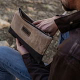 Barebones® Neelum Zipper Pouch Waxed Canvas Bag