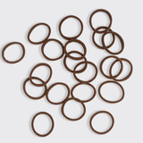 Kitsch® Recycled Nylon Elastics - 20 piece Set - Chocolate