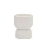 PaddyWax® Form White Matte Hourglass Candle 6 Ounces