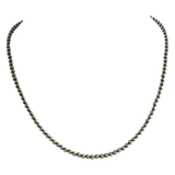 Buckle Boss® Sterling Silver Navajo Pearl Necklace - 4mm - 20"