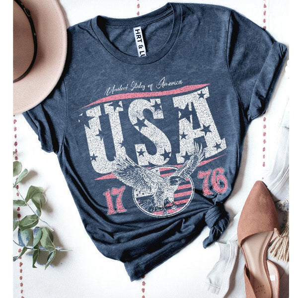 Heart & Luv® America 1776 Mineral Graphic Tee