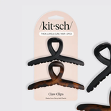 Kitsch® Large Loop Claw Clips - 2 piece Recycled Plastic