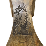 Wilco Home® Branding Iron Carved Mango Wood Boot Jack