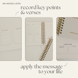 Steadfast and Sustained® Church Notes Journal- Cream