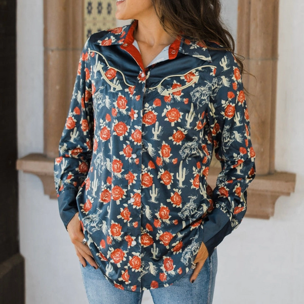 Rodeo Quincy® Ride Sally Ride Button Up