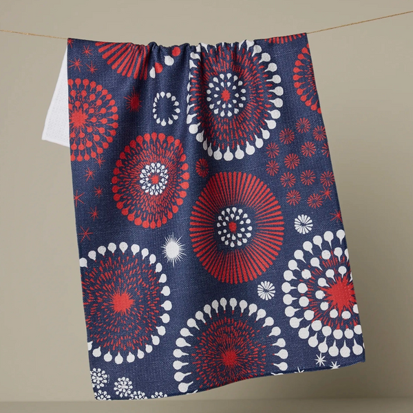 Geometry House® Kitchen Dish Tea Towel - Freedom Sparks