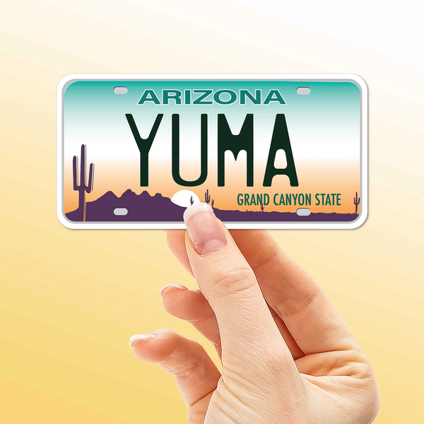 Setinel Supply® Vinyl Sticker - Yuma Arizona License Plate