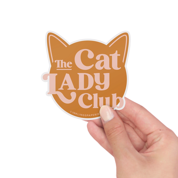 Inklings Paperie® Vinyl Sticker - Cat Lady Club