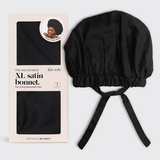 Kitsch® Satin Sleep Adjustable Bonnet - Black
