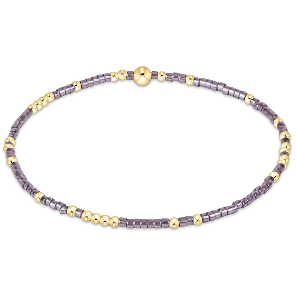 enewton® Hope Unwritten- Gold Bead Bracelet - Taupe with a Twist