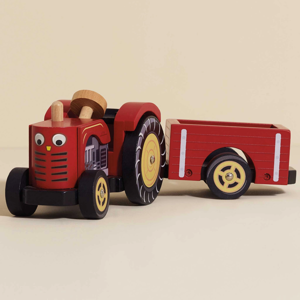 Le Toy Van, Inc®  Farmyard Tractor & Trailer
