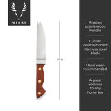 Vicki® Professional Double-Tipped Acacia Bartender Knife