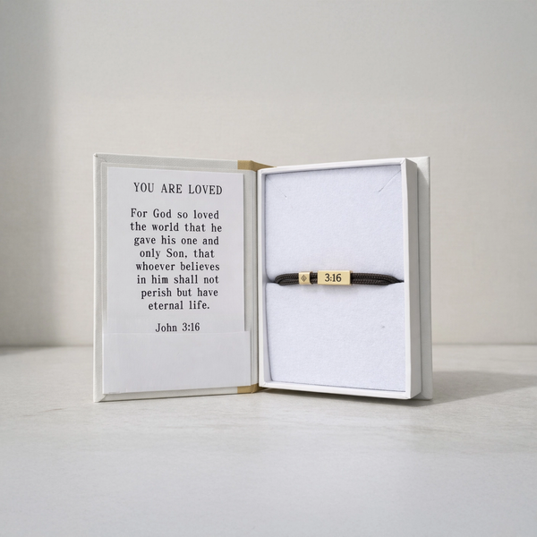 Lenny & Eva® Sentiment Bracelet -John 3:16