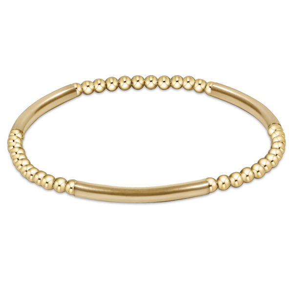 enewton® Bliss Bar Pattern 3mm Gold Bracelet